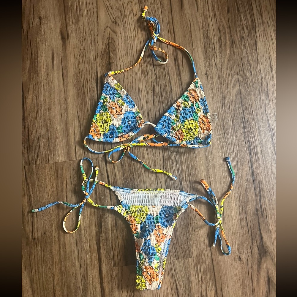 Colorful Floral Bikini Set